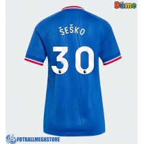 Fotballdrakt Dame Manchester United Benjamin Sesko #30 Bortedrakt 2026-27 Kortermet